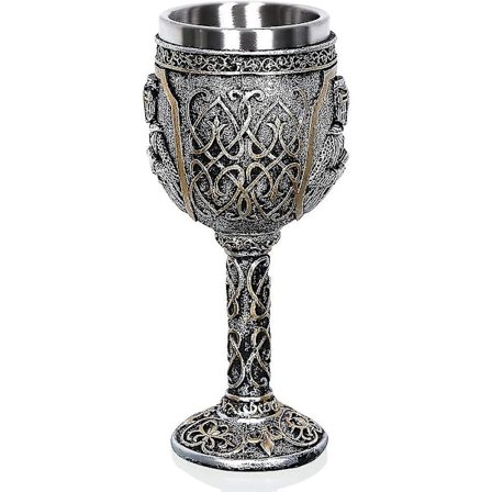 Personalisert Goblet Mug Middelalder Viking Ridder Kongelig Kalk Kong Korsfarer Goblet Gotisk Metallkopp For Drikke, Te, Øl, Vin