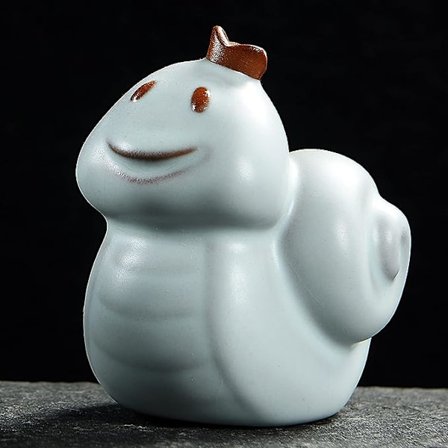 Keramisk Slange Dyr Håndlaget Skulptur Ornament Hage Hotell Hjem Decor Kontor Bil Dashbord Gave