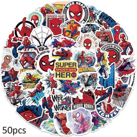 50 stk Spiderman klistremerkepakke DIY dekal vanntette klistremerker skateboard laptop gitar 50 STK