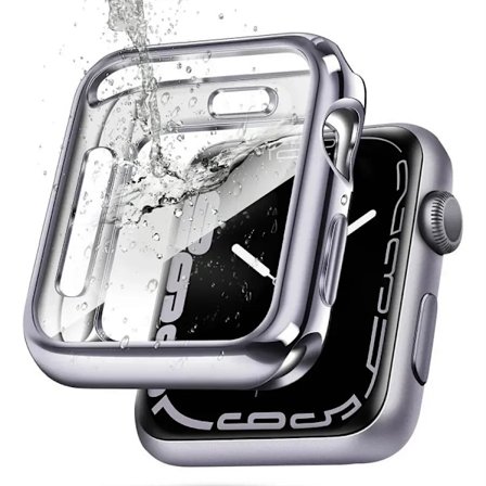 TPU-skal för Apple Watch Series 9 8 7 6 5 4 3 SE 41mm 45mm 42-44mm-40mm skärmskydd Tillbehör för Apple Watch armband