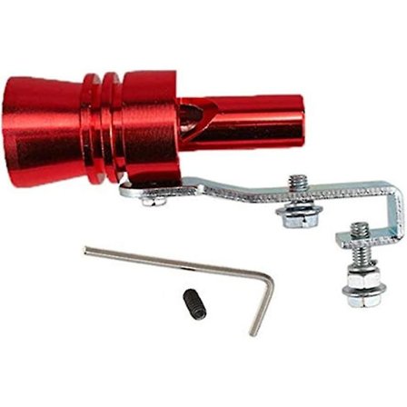 Universaali Blow-off-venttiilin Turbo-äänen pilli, auton ja moottoripyörän pakoputken pilli (punainen/xl) (1 kpl)