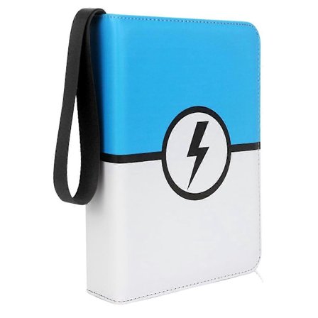 Samlarkortspärm med 50 löstagbara fickor - Rymmer 400 kort, Premium Kortfodral, Kortalbum Blå