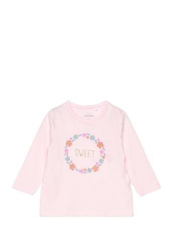 Nbfvubie Ls Top Box Tops T-shirts Polo Shirts Long-sleeved Polo Shirts Pink Name It