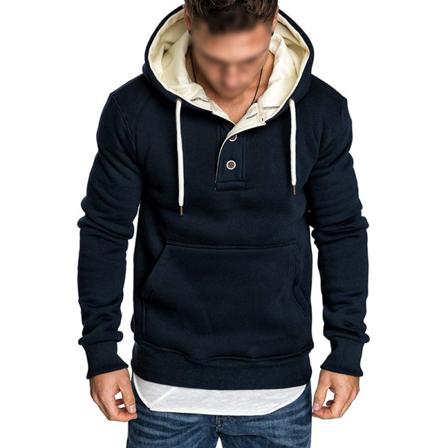 Långärmad Tröja I Fleece För Män