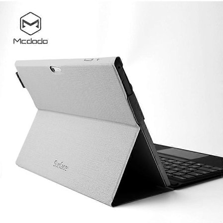 MCDODO Tablet Fodral för Microsoft/Surface Pro 7 Lättviktigt Skyddande Fodral Lyxigt PU Fodral