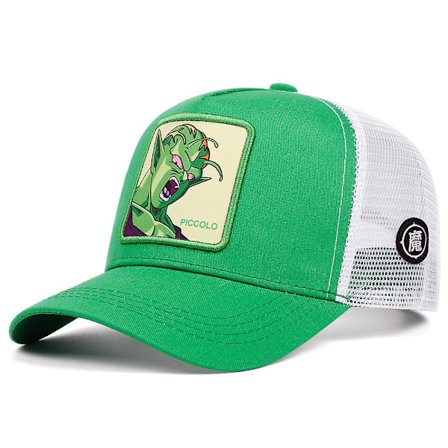 Cartoon Dragon Ball Baseball Cap Anime Net Cap Goku Buu Live Summer Hip Hop Casual Hat Bic Green