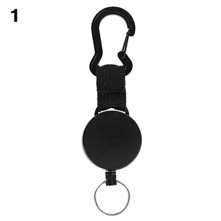 Merkerulleklemme Anti-tapt nøkkelring elastisk spenne