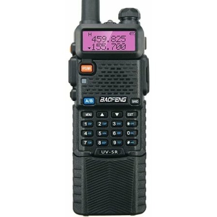 UV-5R 8W Walkie Talkie med 3800mAH batteri, FM-radio, høy effekt dobbeltbånd 128 kanals radiokommunikasjonssender (2-pakning) h