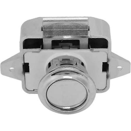 Knapplås Skab Trykknaplås, 3-pak Skuffesikkerhedslåse til Bil Båd Autocamper