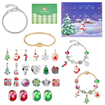 1set Christmas 24 Days Countdown Calendar Surprise Blind Box Ha