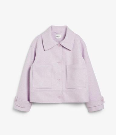 Cropped jakke | Lilla | Dame | Kappahl