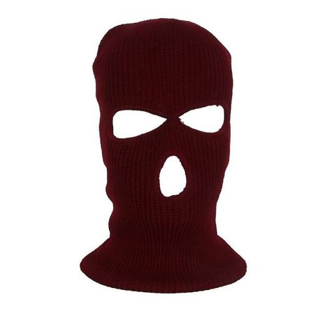 Fuld dækkende skimaske vinterhue Balaclava hætte hue varm taktisk hat 3 huller