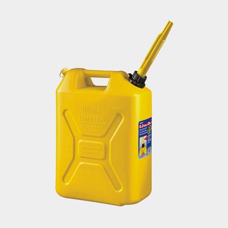 Dieseldunk / bränsledunk Scepter RV Diesel, 20 liter, med hällpip & avluftning, högdensitetspolyeten (HDPE), gul