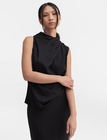 Ahlvar Gallery Lima Silk Tank - Black - S
