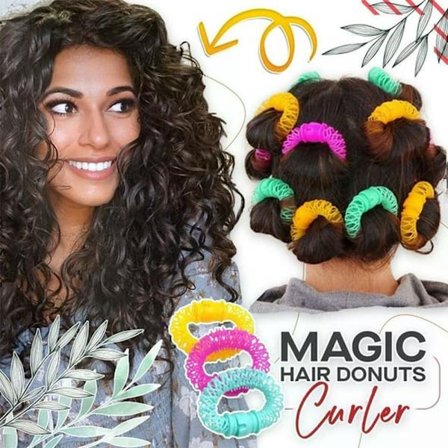 Hair Curler Hår Donuts Hårstyling Roller Barber Bendy Curls