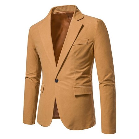 Herr Blazer Två Knappar Slim Fit Blazer Jacka