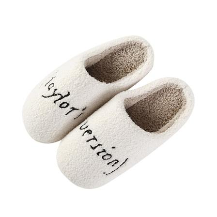 Taylor Swift -tossut, 1989 Version's Slipper Cozy, Naisten p rr iset tossut, 38-45 Nopea Musta Black 44-45