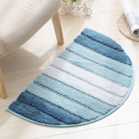 *Halvcirkelformad dörrmatta, mjuk absorberande badrumsmatta, halkfri halvcirkel*
