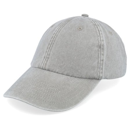 Beechfield - Grau unconstructed Cap - Vintage Washed Grey Dad Cap / Unconstructed @ Hatstore