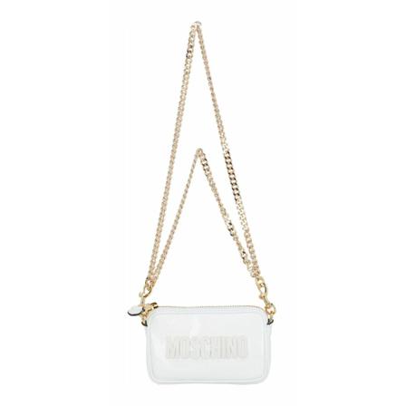 Moschino Shoulder Tass , Wit , Dames , Maat: ONE Size