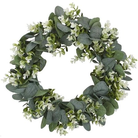 Eukalyptus Kunstig Kranse Dørkrans Grønne Blade Krans Eas