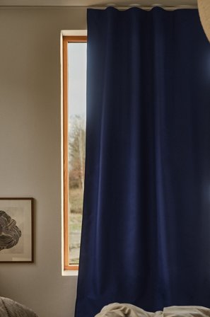 Jotex - Blendingsgardin - 1 Lengde Mørk blå - NIKA - Kjøp Multifunksjonsgardiner hos Jotex