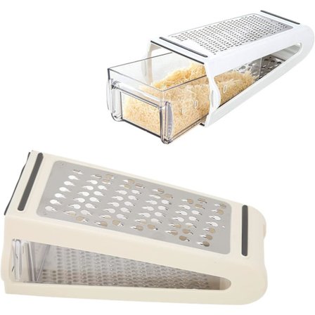 Professionell boxrivare, rostfritt stål med 2 sidor, bäst för parmesanost, grönsaker, ingefära