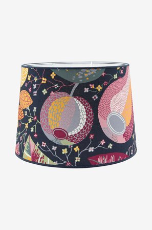 PR Home - Lampskärm Sofia Mönstrad 40 cm - Blå - Lampskärmar - Från Homeroom