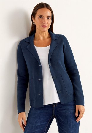 Cellbes of Sweden - Cardigan med knappar - marin - för damer - 58/60