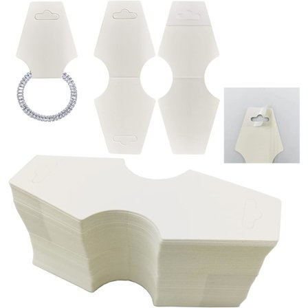 200 stk. displaykort for halskjeder armbånd displaykort, selvklebende smykkeemballasje displaykort for halskjeder, armbånd, pannebånd
