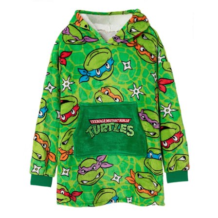 Teenage Mutant Ninja Turtles Pojk Hoodiefilt 6-8 År Grön
