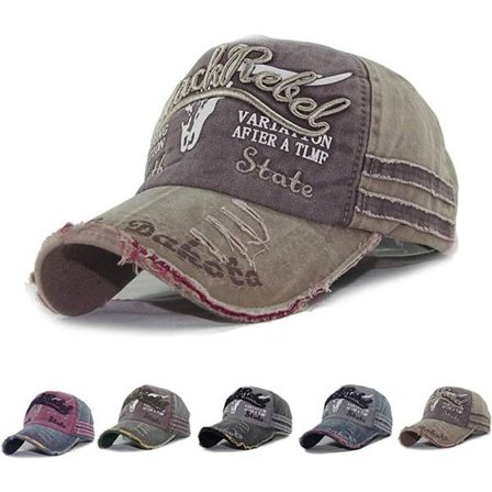IC Cap keps Vintage keps i bomull Unisex Distressed Snapback Trucker Hat