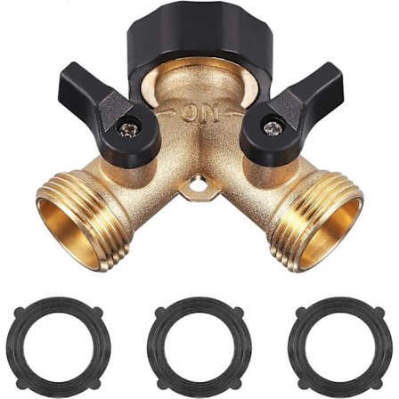 Dobbelt Udtag Vaskemaskine Vandhane, Y-stykke, 3/4 Tommer til Tilslutning af 2 Enheder, til Adapter Vandhane