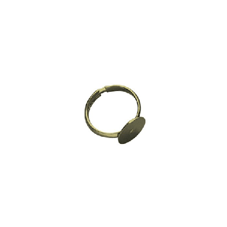 Ring att dekorera med skiva, 12 mm i bulk, guld