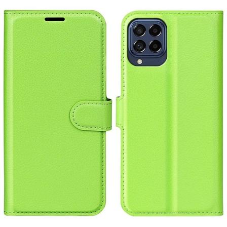 Klassisk Samsung Galaxy M53 5G flip etui - Grøn Green