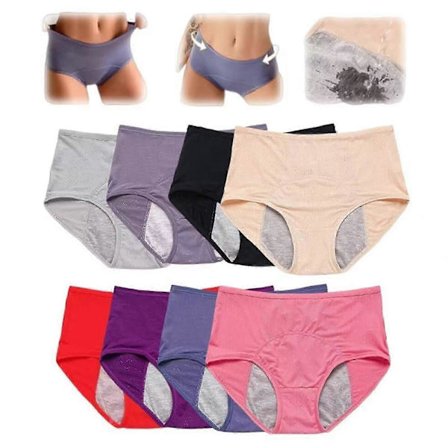 8X Everdries lekkasjesikre undertøy for kvinner Inkontinens Lekkagesikre beskyttende truser NY