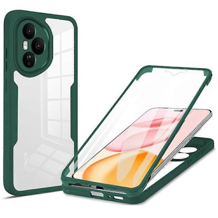 Yhteensopiva Honor 400 Pro 5G (Global) -puhelimen kotelo akryyli + TPU kirkas puhelinkuori PET-näytönsuojakalvolla