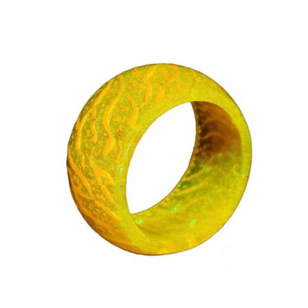 Fashion Design Självlysande Ring Lysande I Mörkret Smycken Unisex Dekoration för Kvinnor Män Fest Favörer Present