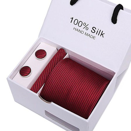 Miesten solmio lahjapakkaus 5-osainen puku solmioryhmä bisnes muodollinen hääsolmio