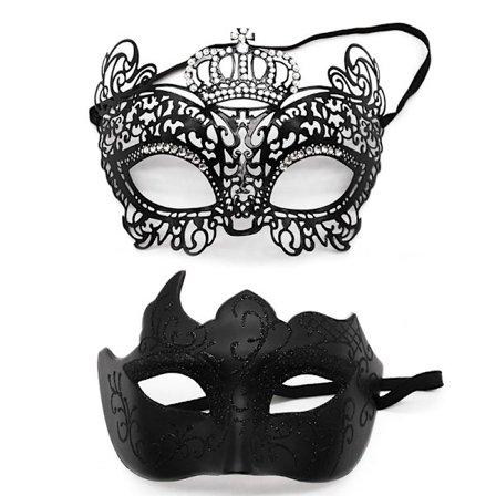 Glitrende strass-maske Masquerade-kostymemaske