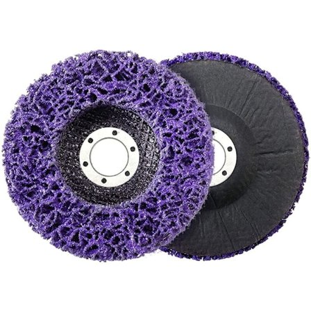 Renseskiver, slibeskive til vinkelsliber 2 stk. rustfri stål renseskive 125 mm slibende renseskive