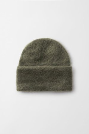 Soft Goat - Brushed beanie - Cashmere beanie - One Size - Olive