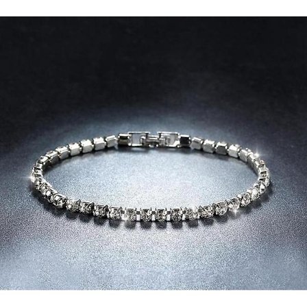 925 Sterling Silver Tennis Armband Dam Armband