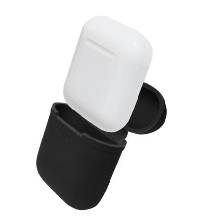 TG Airpods oppbevaringsboks i silikon - Svart Svart