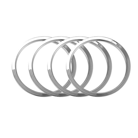 För Nissan Qashqai J11 2014 - 2018 Krom Bilhögtalare Ring Form Klistermärke Interiör Ram Högtalare Skydd