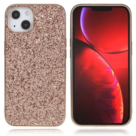 Glitter iPhone 13 Mini Suojakotelo - Ruusukulta