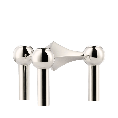 STOFF Nagel Ljusstake Stage Ljus & ljusstakar Silver 6,5X10,2CM