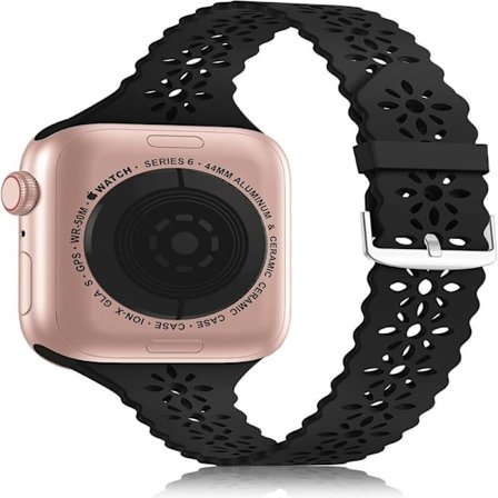 Spetsarmband i silikon kompatibelt med Apple Watch armband 38 mm 40 mm 42 mm