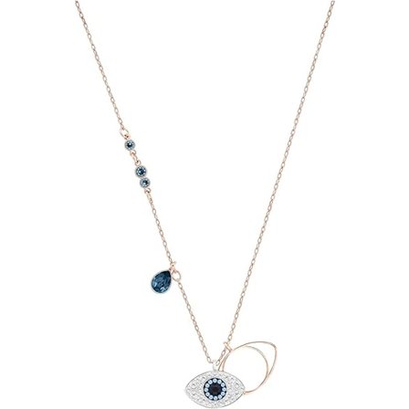 Swarovski Dam Evil Eye -riipus, sininen, sekoitettua metallia