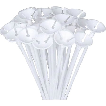 Enkelt Ballongpinde - 100 stk. Klare Ballongpinde Til Bryllup Fødselsdag Feriefest Dekoration, Ballongpinde 40cm